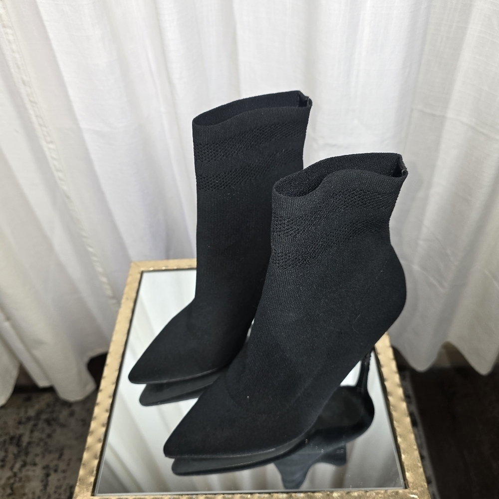 Steve Madden Black Sock Boots - Picture 3 of 11